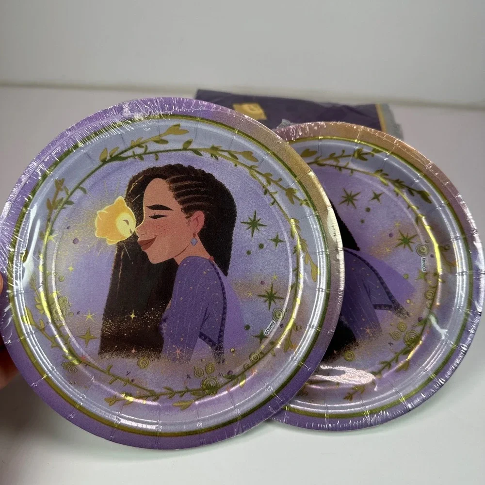 Disney Wish Party Supplies Plates Luncheon Napkins NEW 2 packs of each